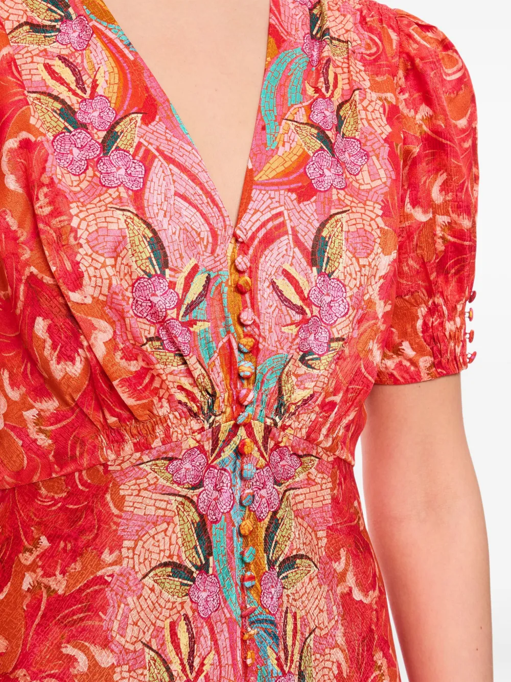 Shop Saloni Lea Midi Dress
