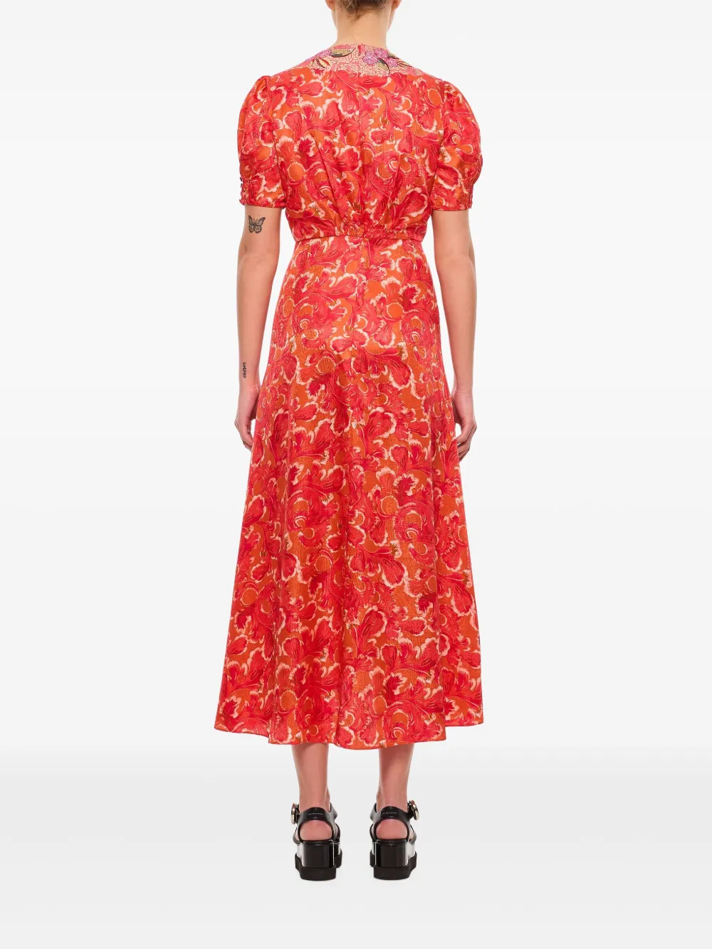 Shop Saloni Lea Midi Dress