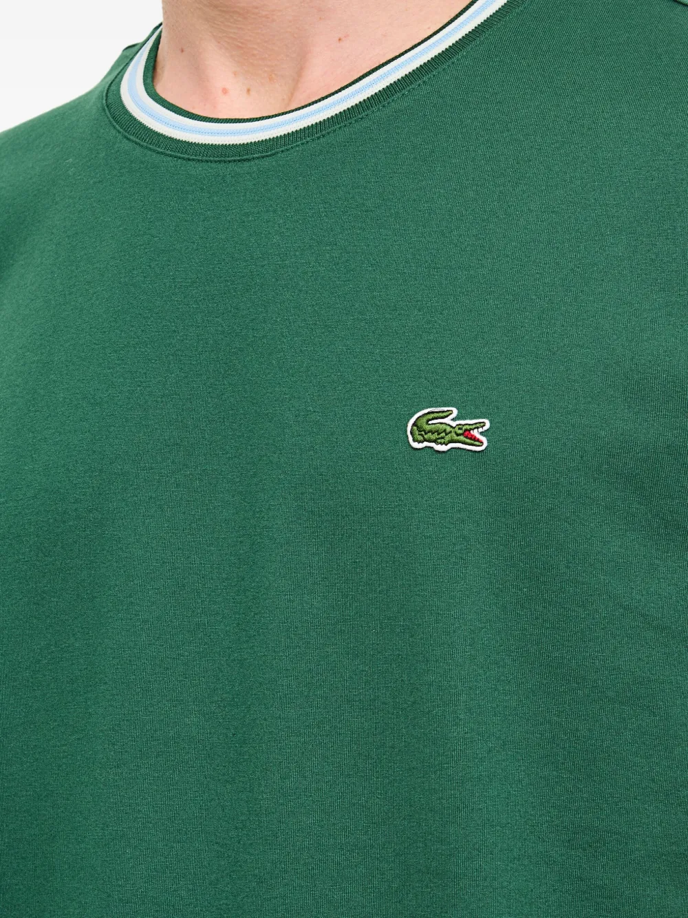 Lacoste T-shirt met geborduurd logo Groen