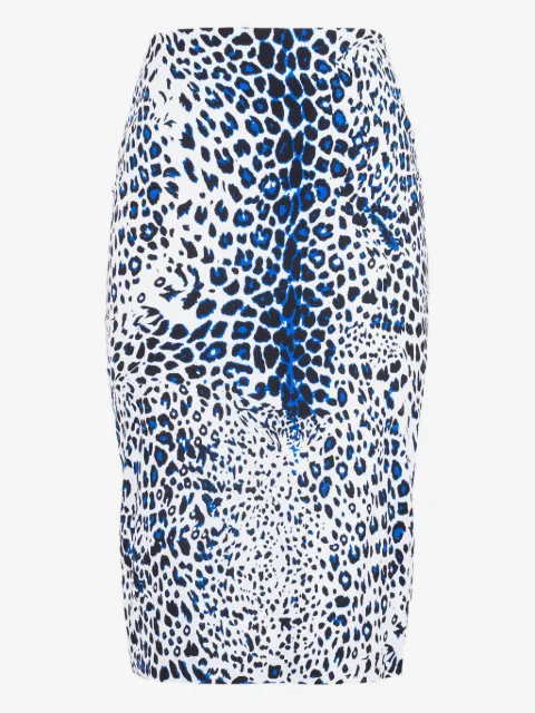 Samantha Sung leopard-print midi skirt