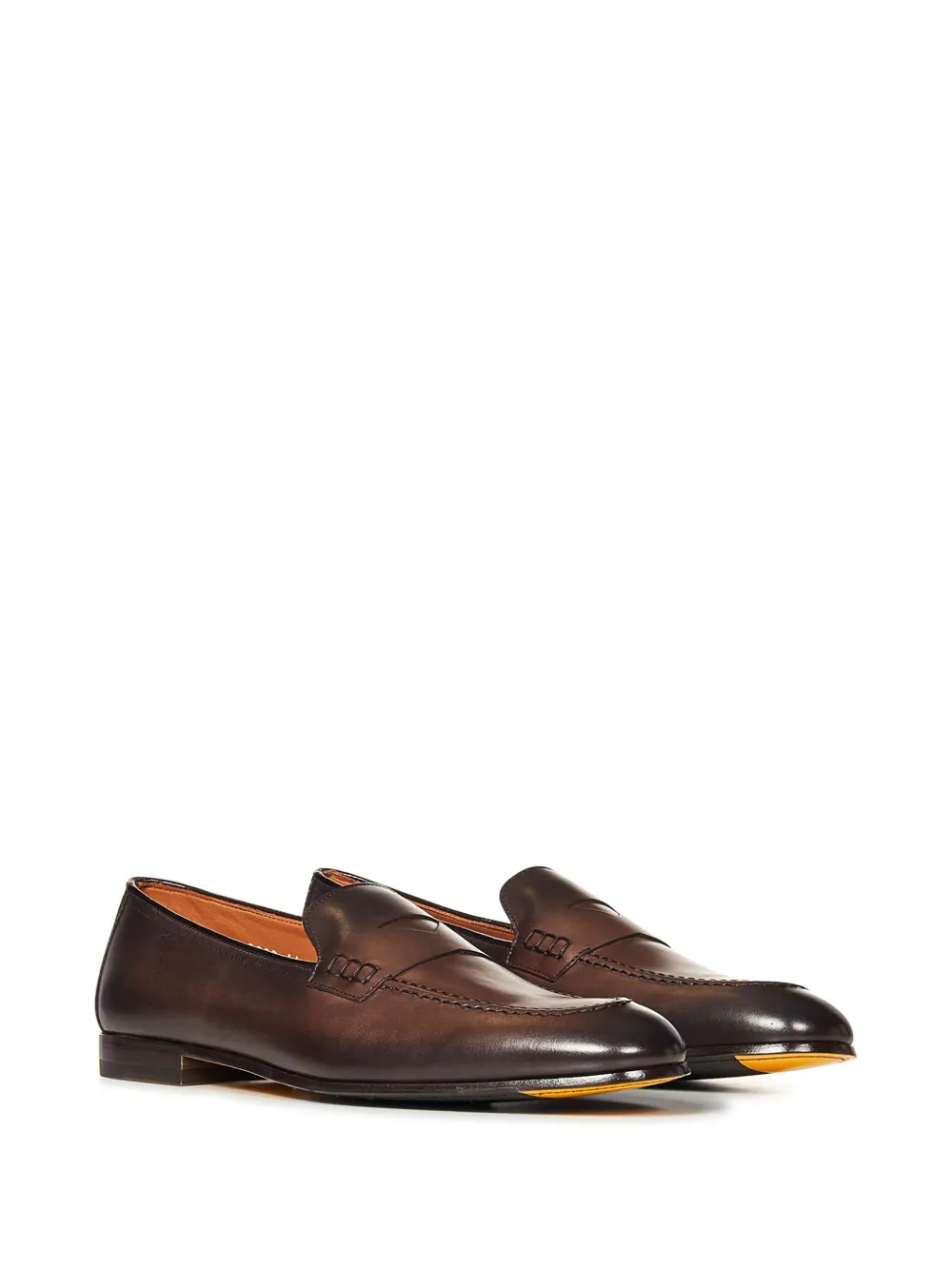 Doucal's leather penny loafers | Image 2