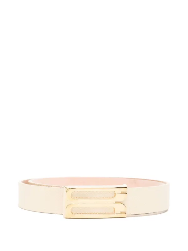 Victoria Beckham Frame Belt in White