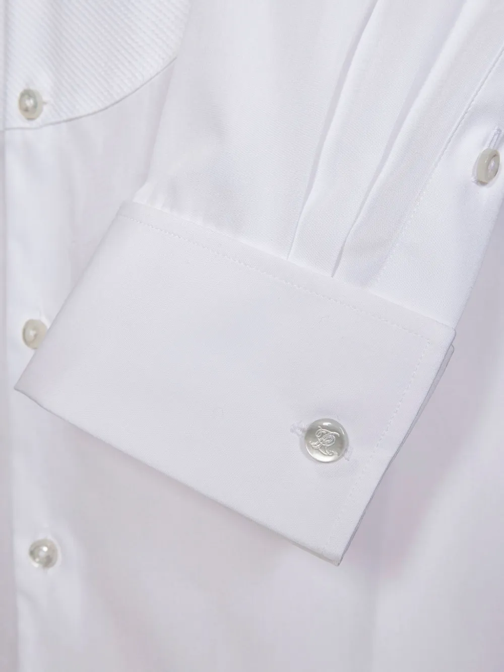 Polo Ralph Lauren Katoenen blouse met knoopmanchetten Wit