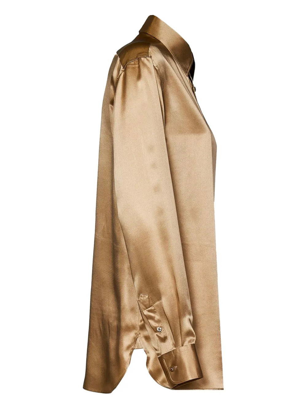 Polo Ralph Lauren Blouse met manchetten met knopen Bruin