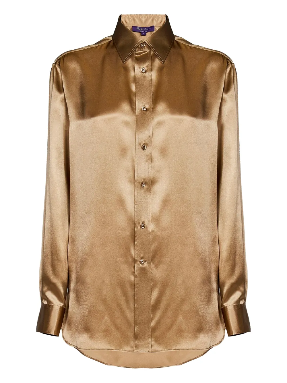 Polo Ralph Lauren Blouse met manchetten met knopen Bruin