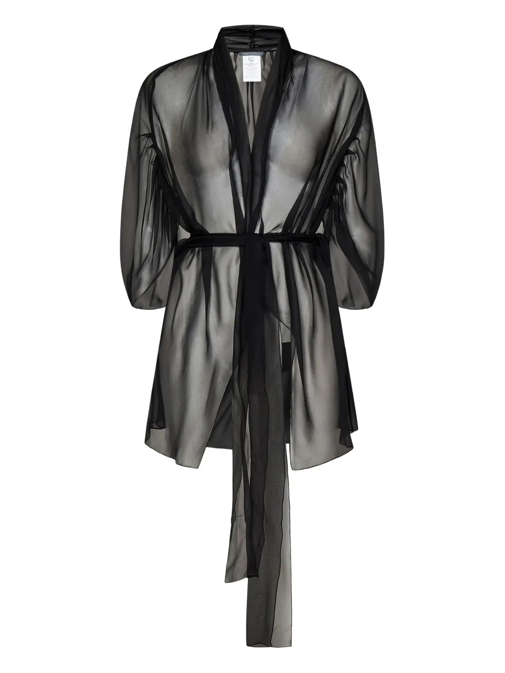 Alberta Ferretti Jas met ceintuur Zwart