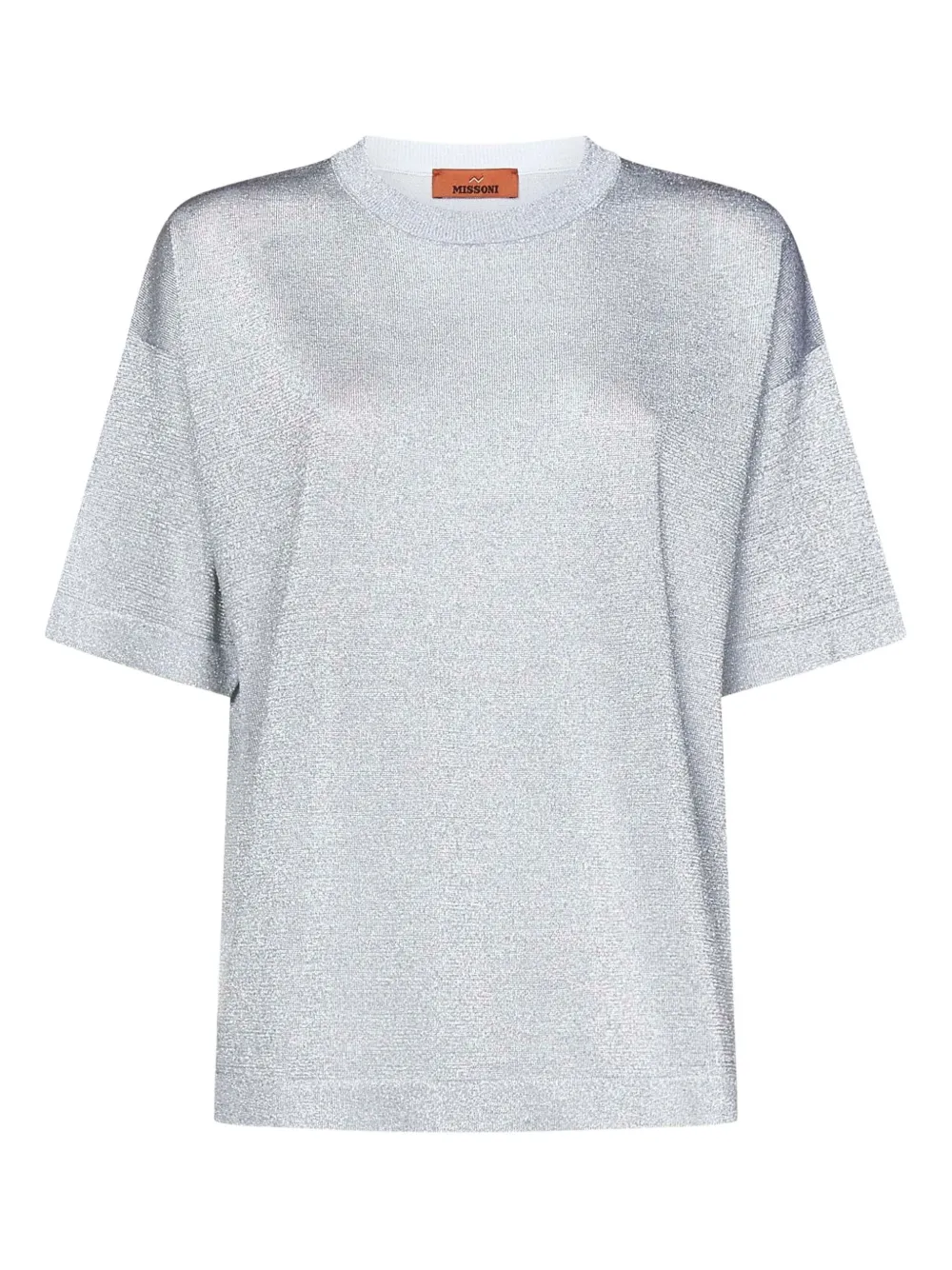 glitter-embellished T-shirt