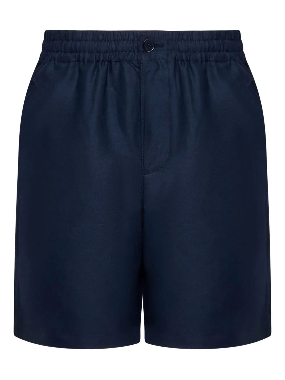 elasticated-waist shorts