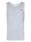 Lacoste ribbed tank top - Grey