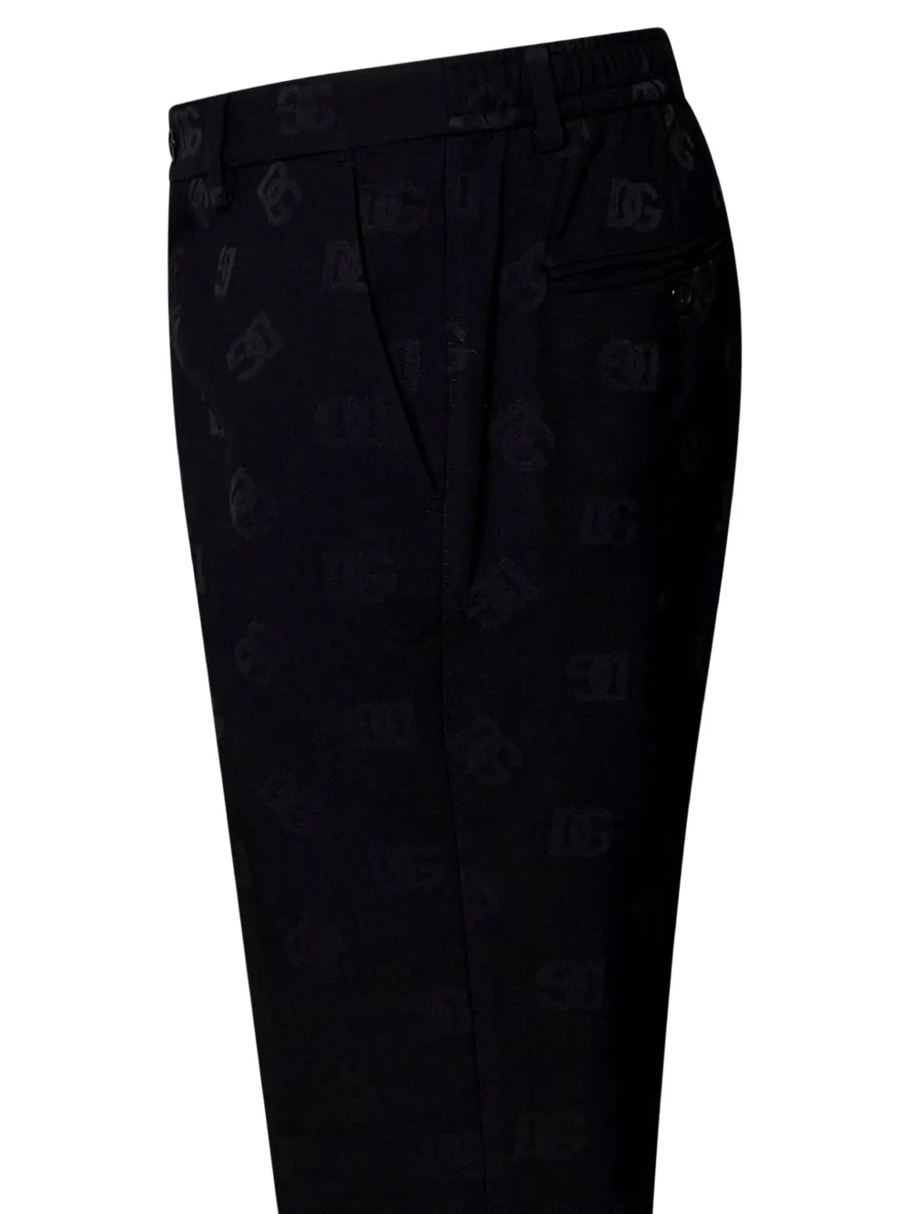 Dolce & Gabbana Broek met monogram-print Zwart