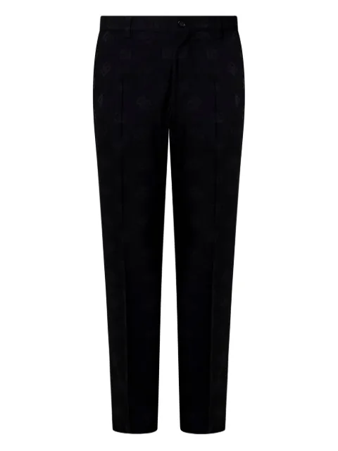Dolce & Gabbana monogram-pattern tailored trousers