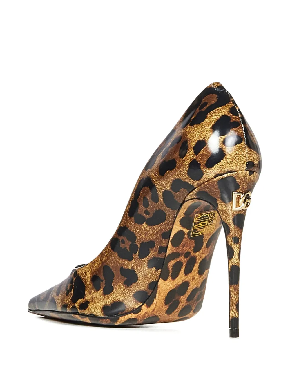 Dolce & Gabbana 105mm Leopard-print Heeled Pumps In Multi