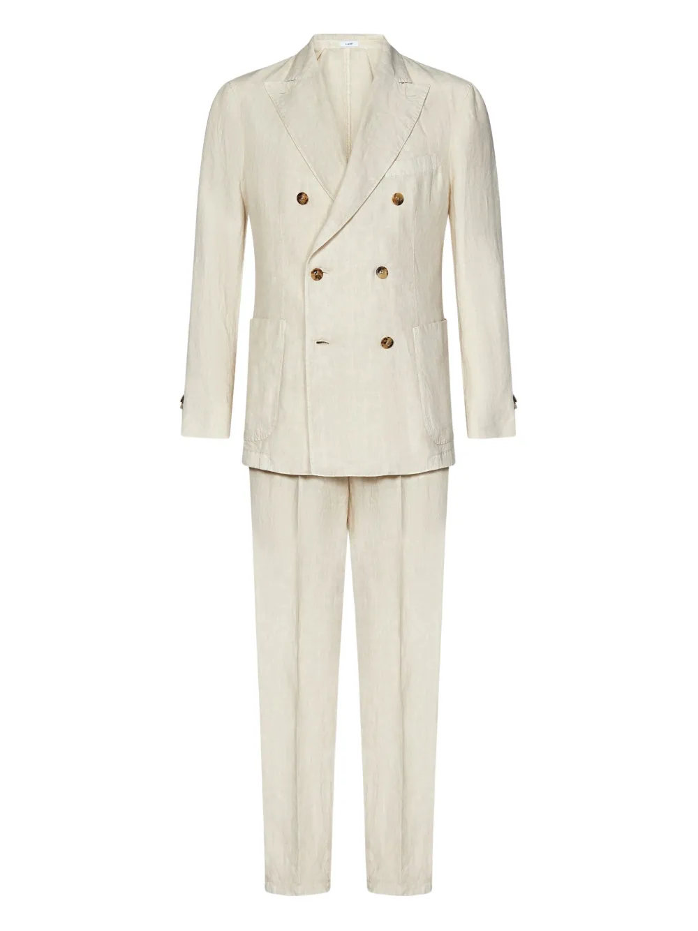 Boglioli double-breasted linen suit | Neutrals | Image 1