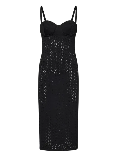 Fisico perforated dress