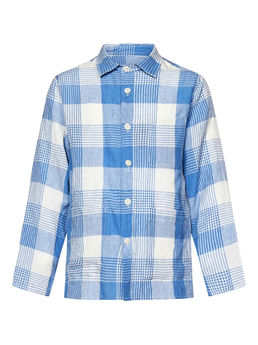 East Harbour Surplus checked button-up shirt | Blue | Image 1