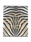Roberto Cavalli zebra-print coffee table book - White