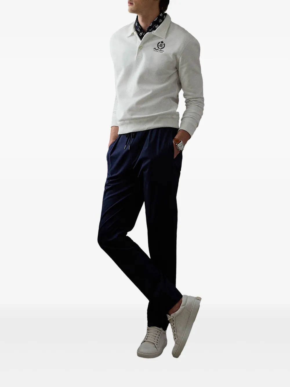 Ralph Lauren Collection logo-embroidered polo shirt - Wit