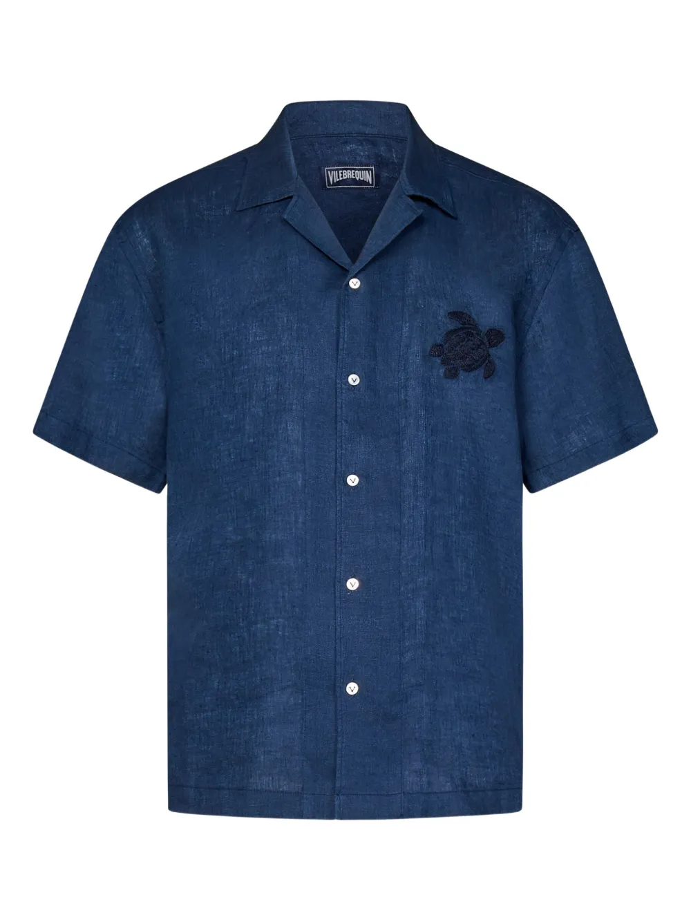 Vilebrequin camisa de lino | negro | Image 1