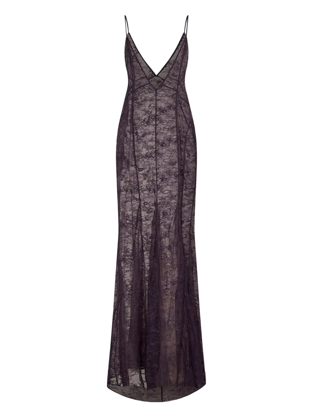 The Attico V-neck dress - Paars