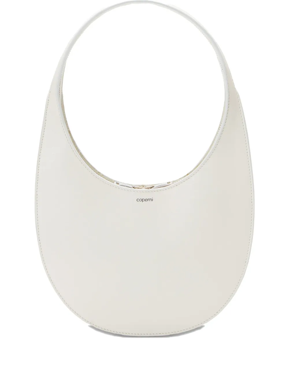 Coperni Double Gusset Swipe Bag - Leather - White