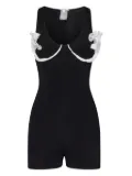 Nensi Dojaka ruffled playsuit - Black