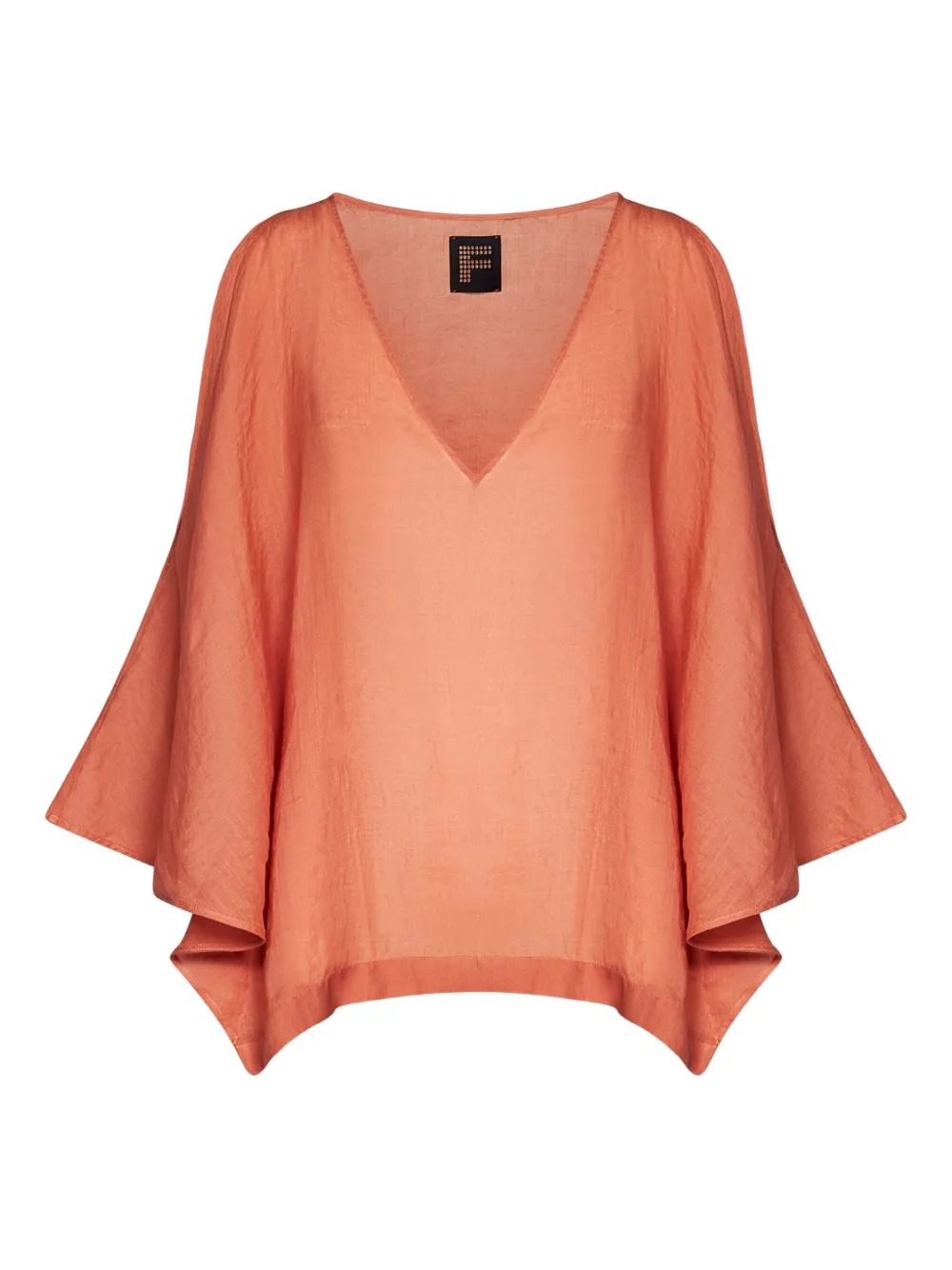 Fisico blouse à col v | orange | Image 1