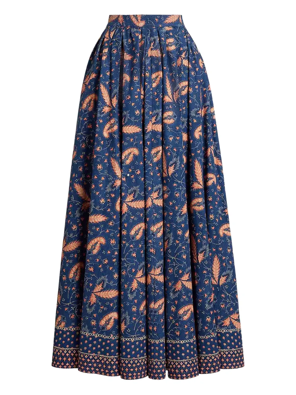 Polo Ralph Lauren Maxi-rok met bloemenprint Blauw