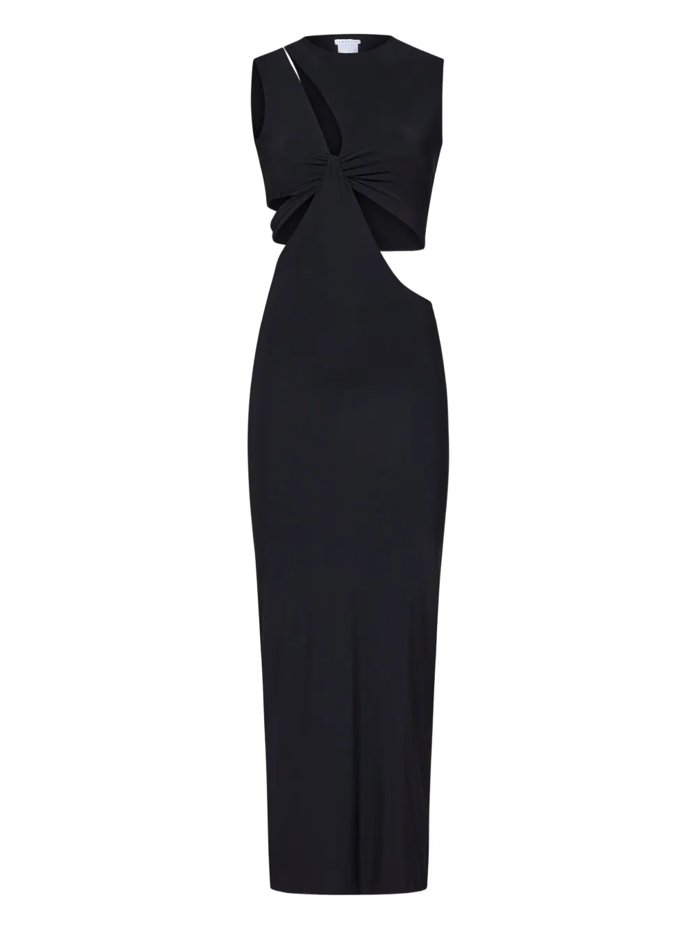 Amazuìn vestido midi con diseño retorcido y aberturas | negro | Image 1