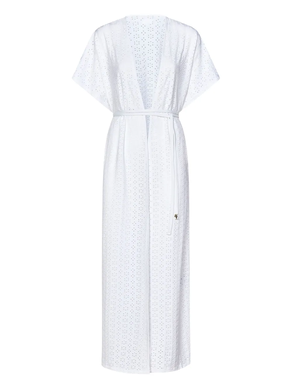 Fisico embroidered-eyelet maxi robe | blanc | Image 1