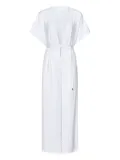 Fisico embroidered-eyelet maxi robe - White