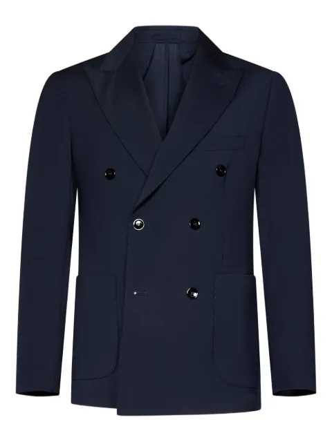 michael coal double-breasted blazer