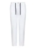 Hand Picked drawstring-waist trousers - White