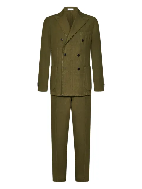 Boglioli double-breasted linen suit