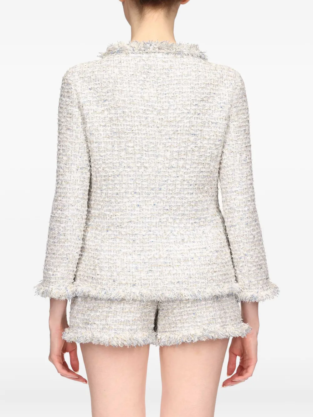 Giambattista Valli Tweed jack Blauw