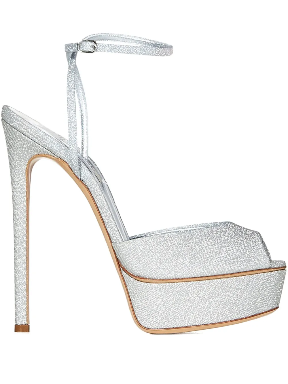 Casadei 140mm Flora Jolly sandals Silver