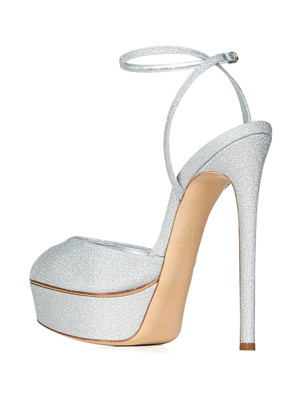 Casadei 140mm Flora Jolly sandals Silver