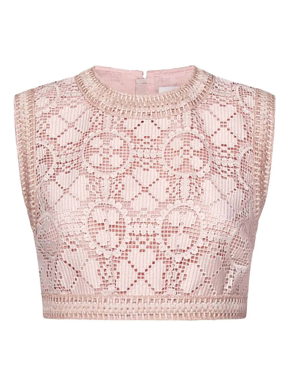 Giambattista Valli crochet lace top Roze