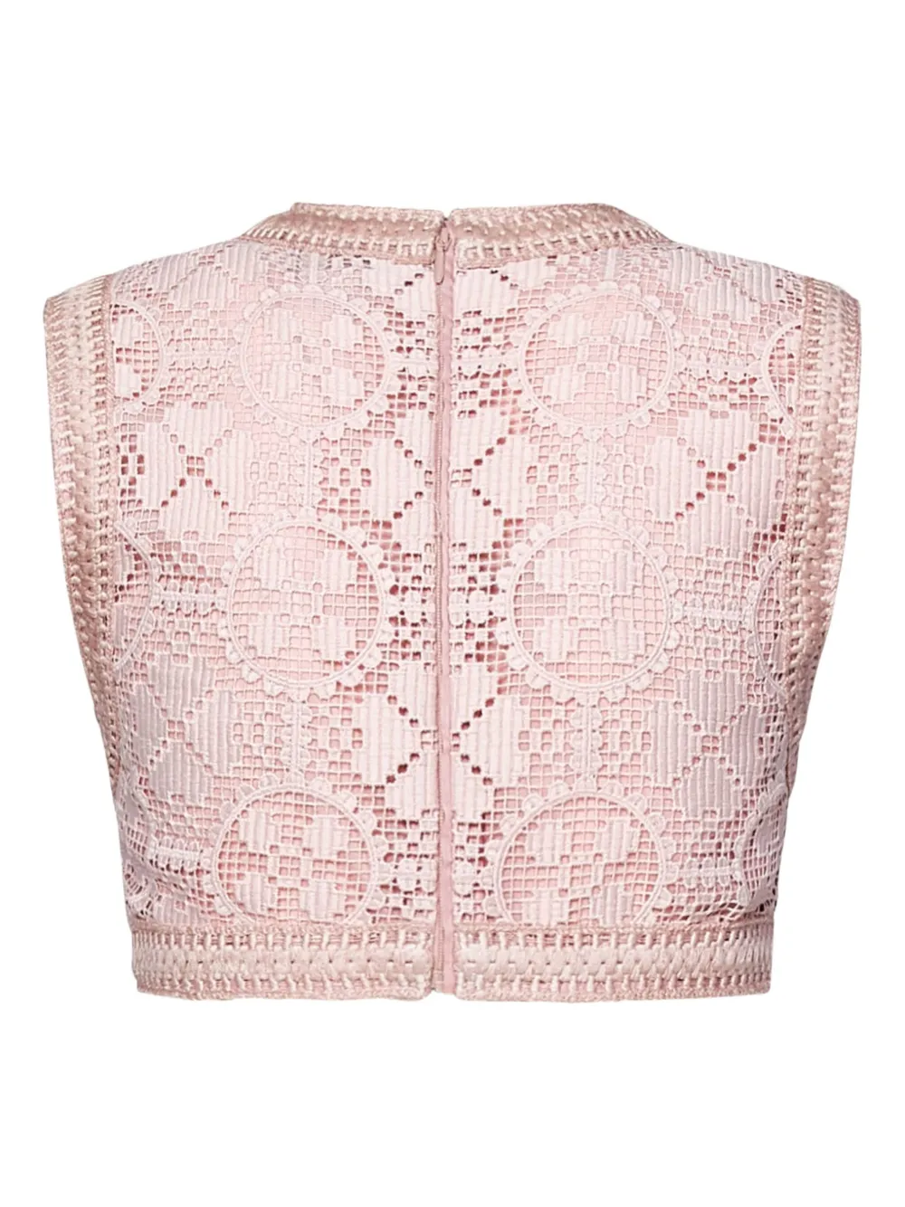 Giambattista Valli crochet lace top Roze