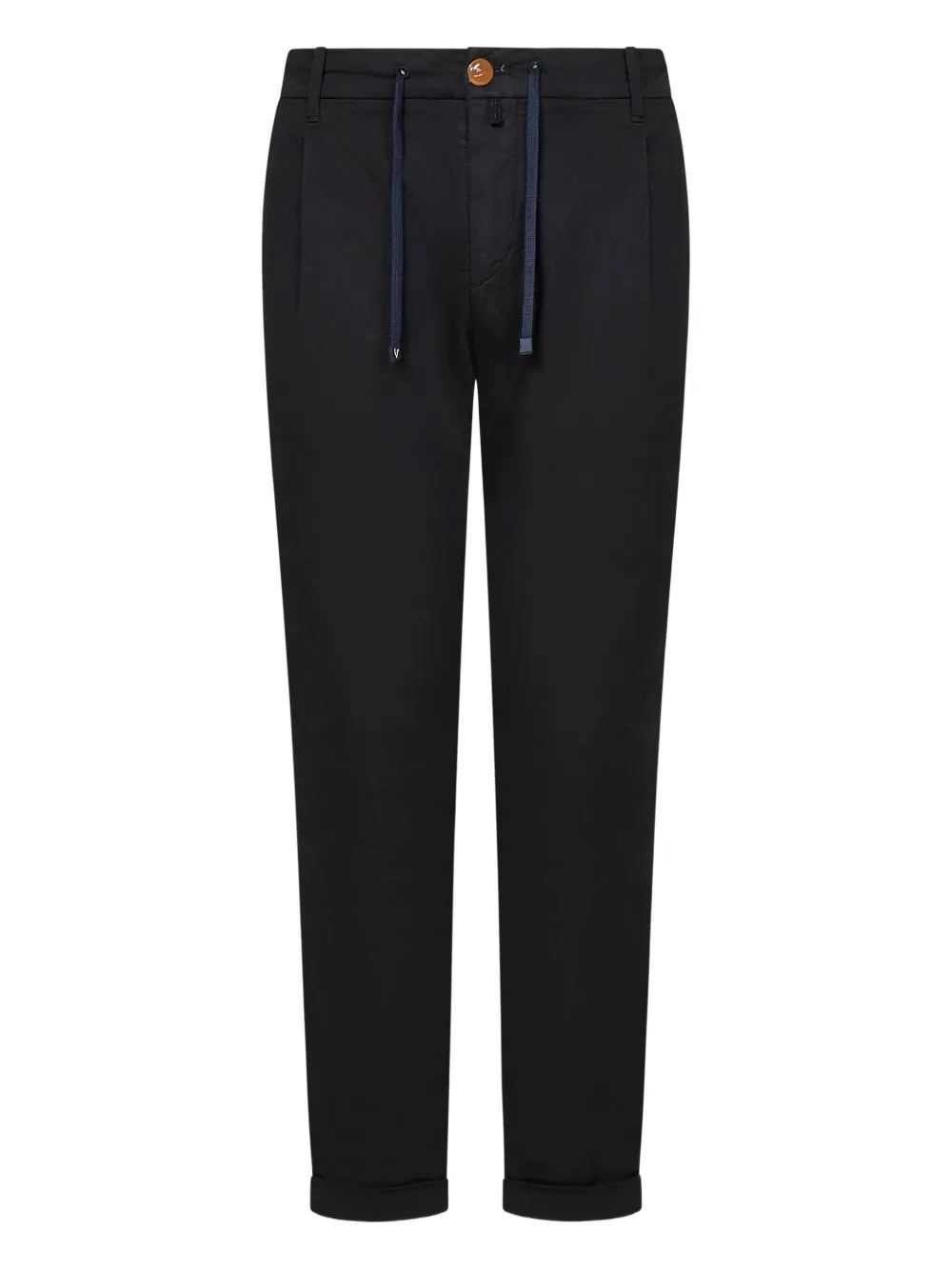 Hand Picked drawstring-waist trousers | ブラック | Image 1