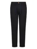 Hand Picked drawstring-waist trousers - Black