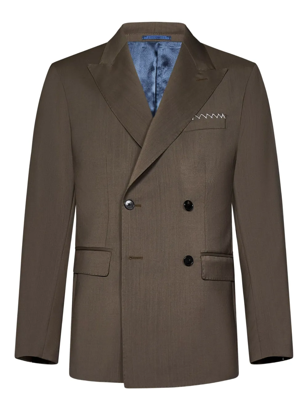 Low Brand double-breasted tailored blazer - ブラウン Low Brand double-breasted tailored blazer - ブラウン