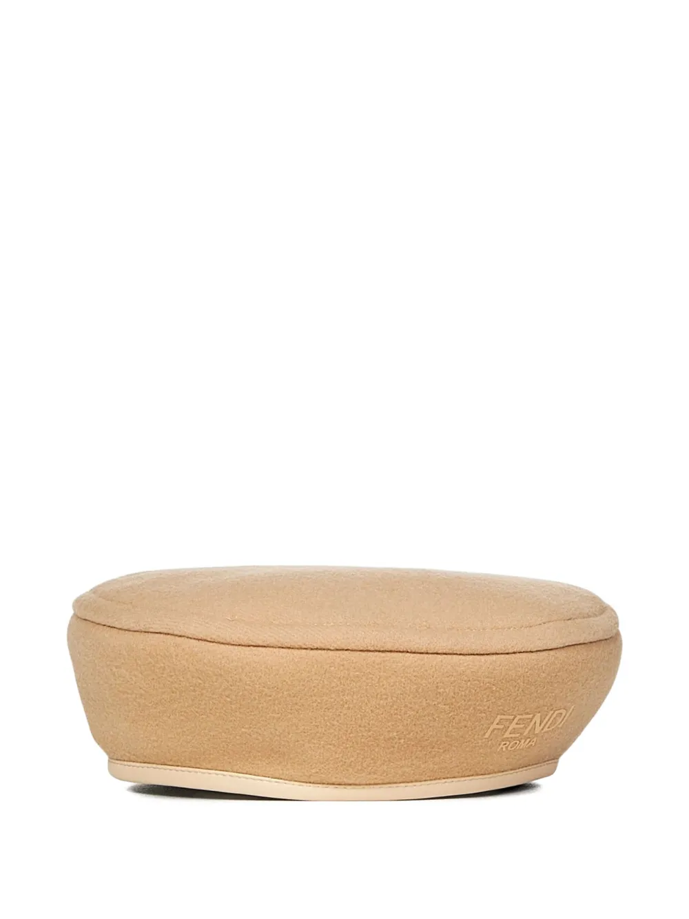 Fendi Kids Baret met geborduurd logo Beige