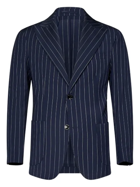 michael coal pinstripe-pattern blazer