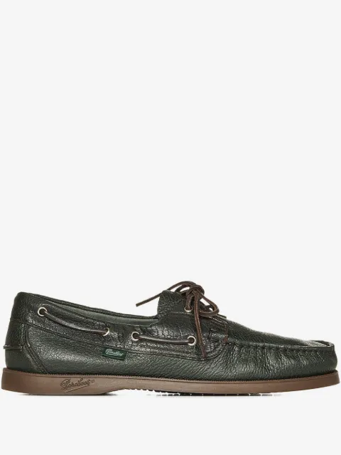Paraboot leather boat shoes
