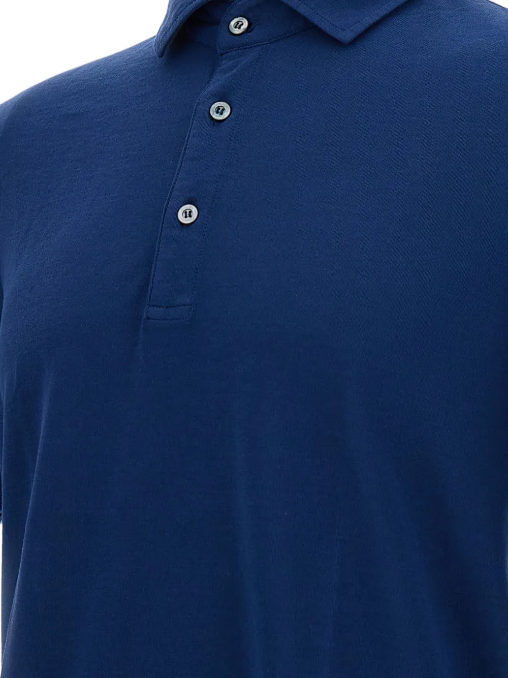 Drumohr Katoenen poloshirt Blauw