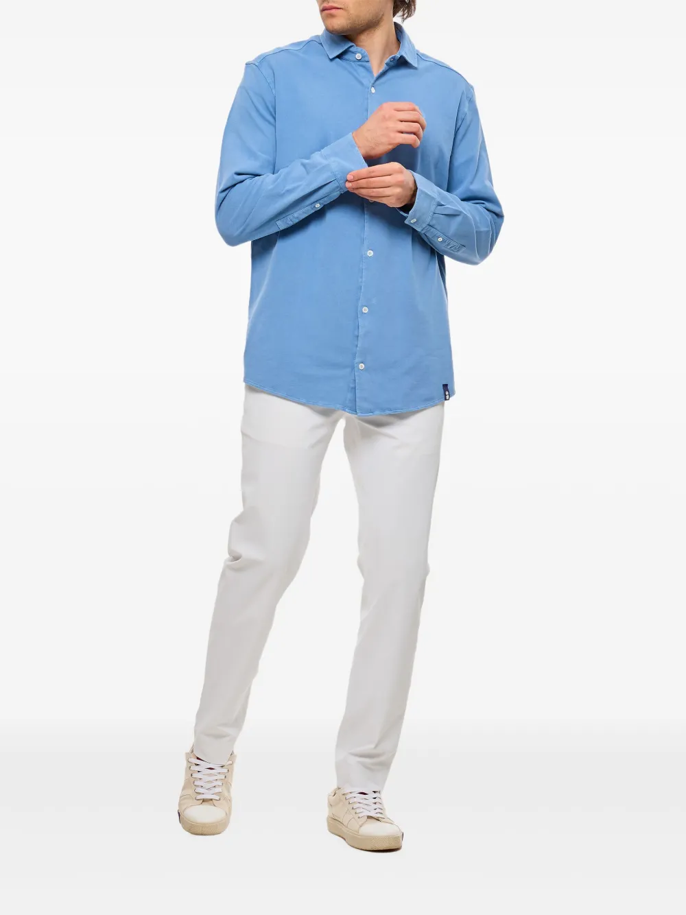 Drumohr Overhemd met lange mouwen - Blauw