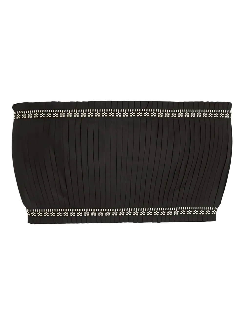 pleated bandeau top
