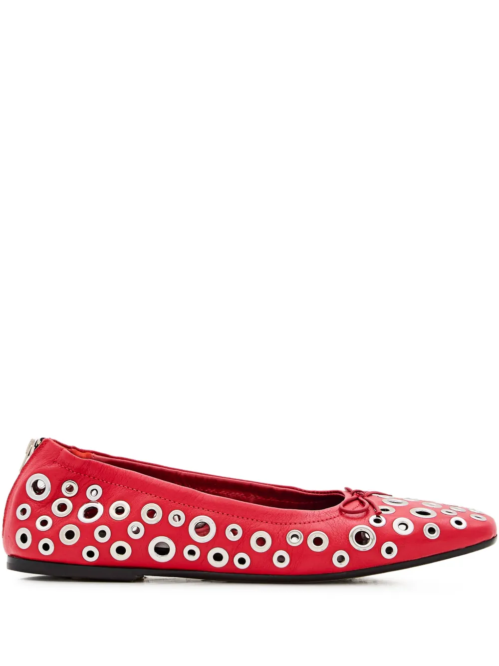 Golden Goose eyelet-vents ballet flats Red