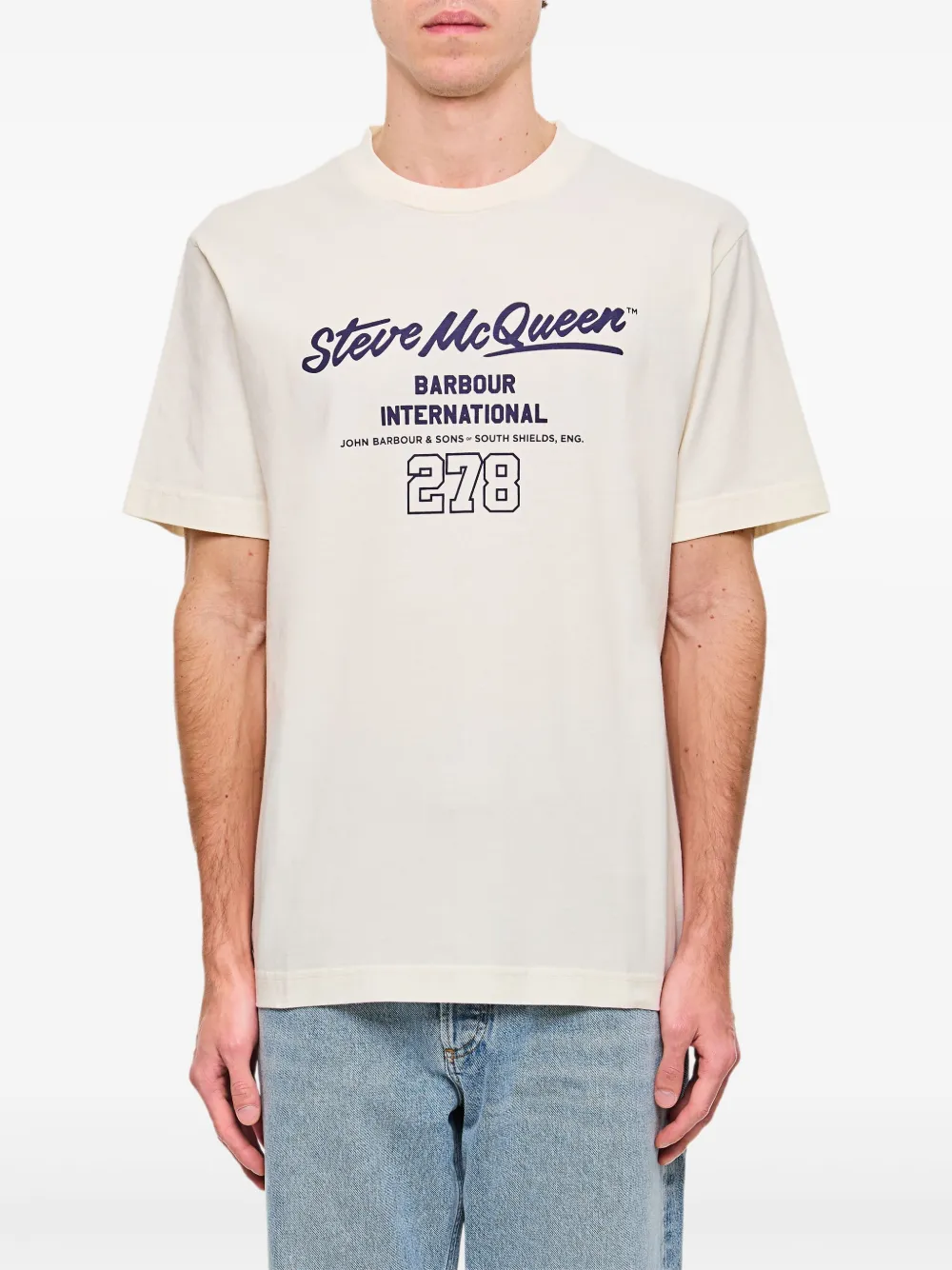 Barbour International playera Colman en colaboración con Steve McQueen | blanco | Image 1