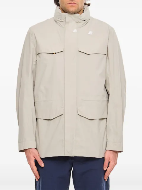 K-Way logo-patch coat